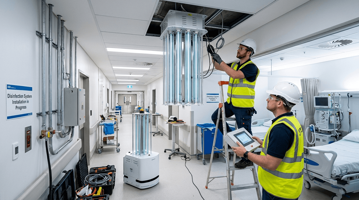 Hospital Disinfection System Installation